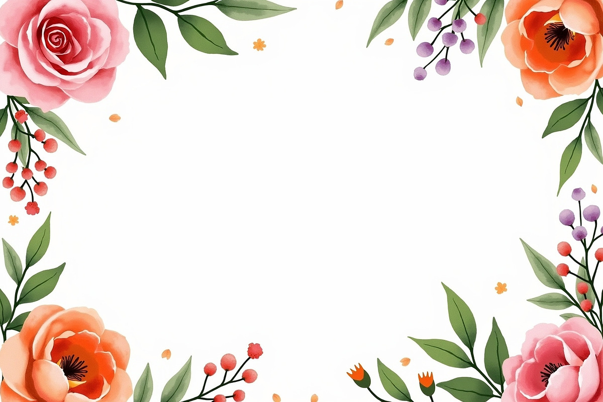 Elegant Floral Corner Frame Clipart, an Illustration by BIPLOB EXPERT (Photo 2 of 14)