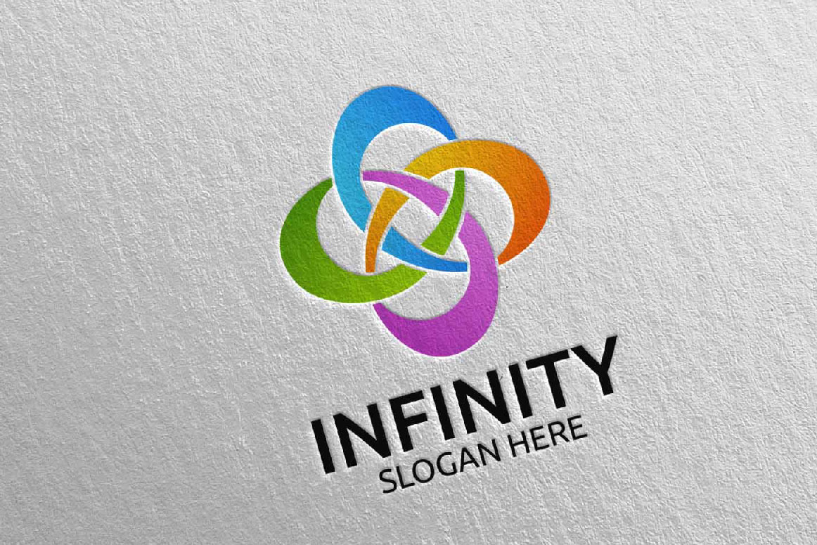 Infinity loop logo Design 18, a Branding & Logo Template by denayunebgt