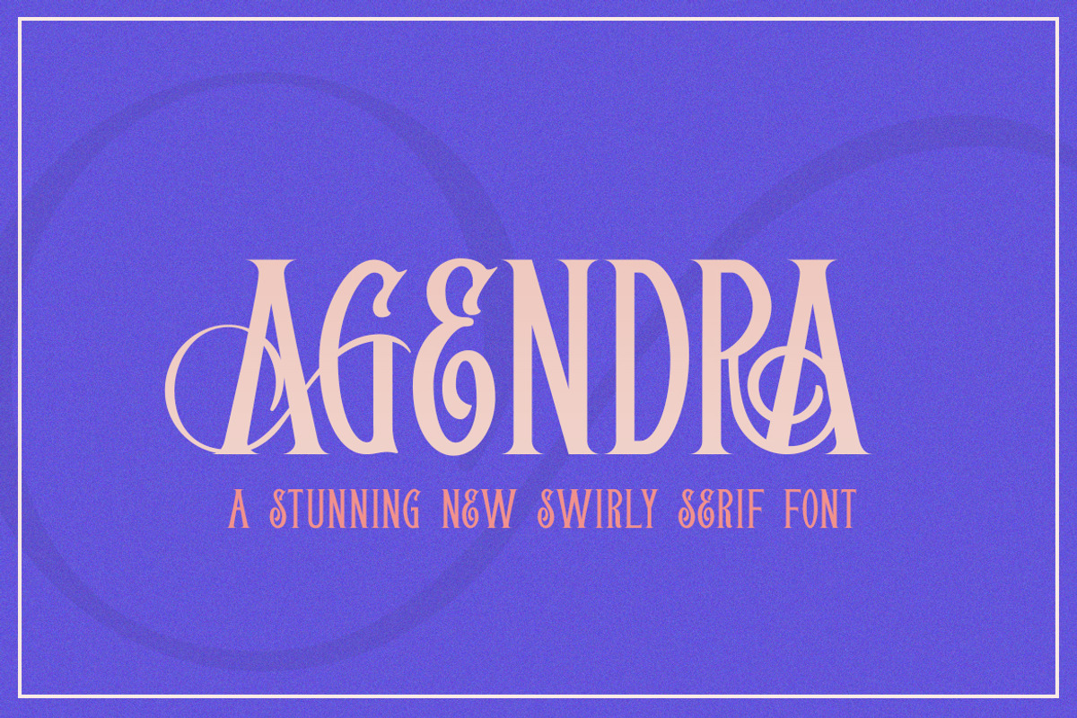 Agendra Serif Font, a Serif Font by Salt & Pepper Designs (Photo 1 of 8)