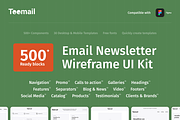 Toomail - Email Newsletter Wireframe, a Wireframe Template by Welovegraphics (Thumbnail 10 of 12)