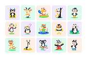 Animated Animal Mascots Art Set, an Emoji Icon by Creative Stall (Thumbnail 4 of 5)