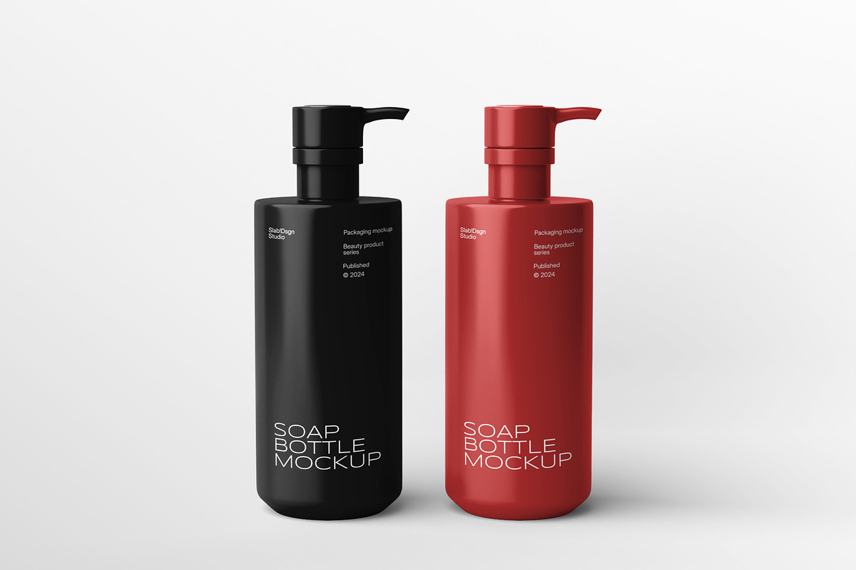 Elegant Soap Bottle Mockup, a Packaging Mockup by SLAB! Design (Photo 6 of 10)