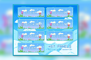 74x Sky Pixel Panels for Twitch, an Illustration by Custom Fonts & Patterns (Thumbnail 5 of 7)
