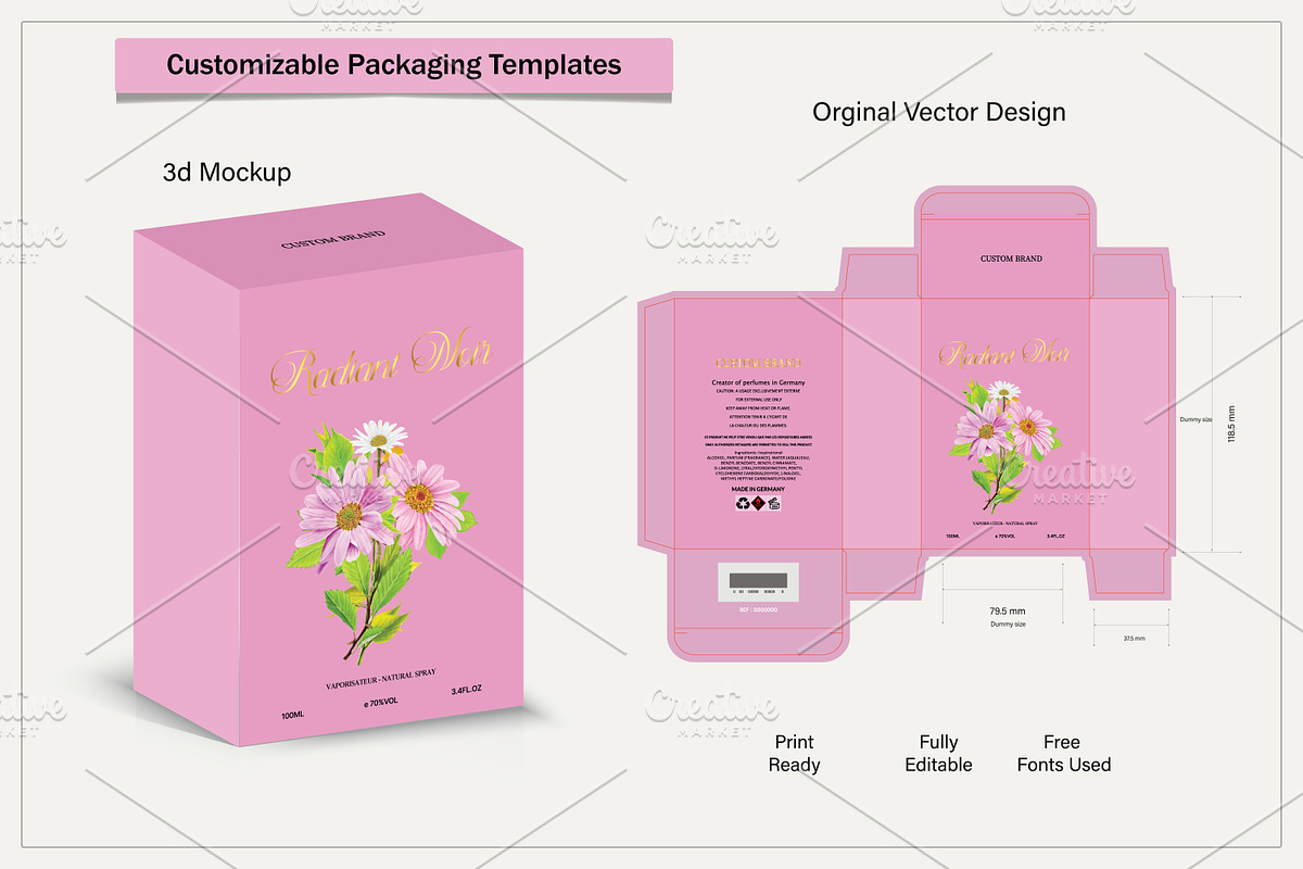 box design with 3d mockup, an Object Graphic by sumonuix (Photo 2 of 2)