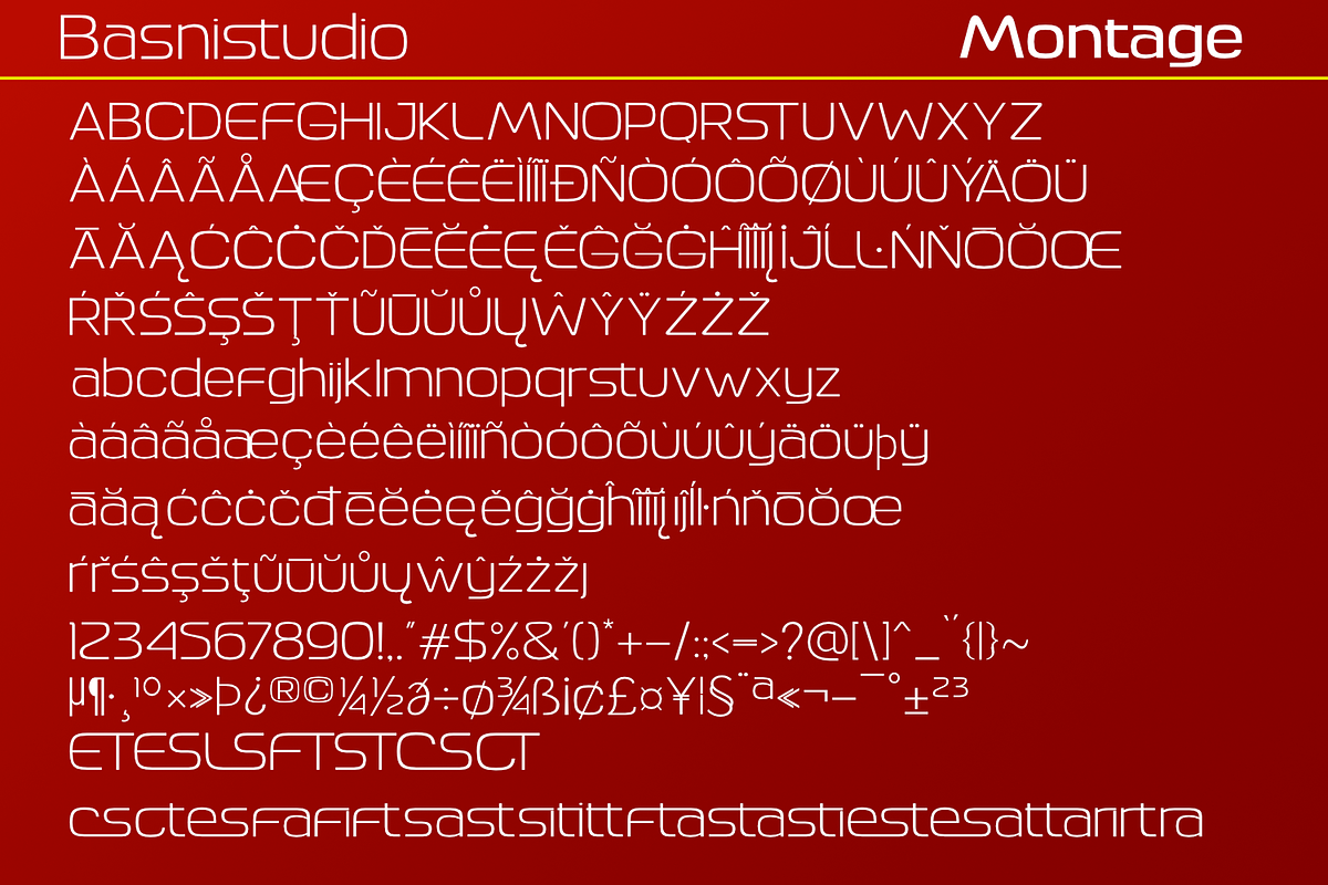 Montage – Sans Serif Font, a Sans Serif Font by Basnistudio (Photo 9 of 10)