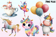 Rainbow Unicorn Png Cute Unicorn, a Graphic by CitraGraphics (Thumbnail 2 of 4)