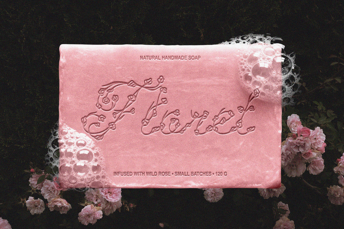Hedge Rose Decorative Floral Script, a Script Font by AnMark (Photo 2 of 10)