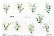 Eucalyptus Watercolor, an Object Illustration by CaraulanStore (Thumbnail 6 of 19)