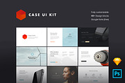 CASE UI Kit, a Templates & Theme by Burocrate shop (Thumbnail 1 of 5)