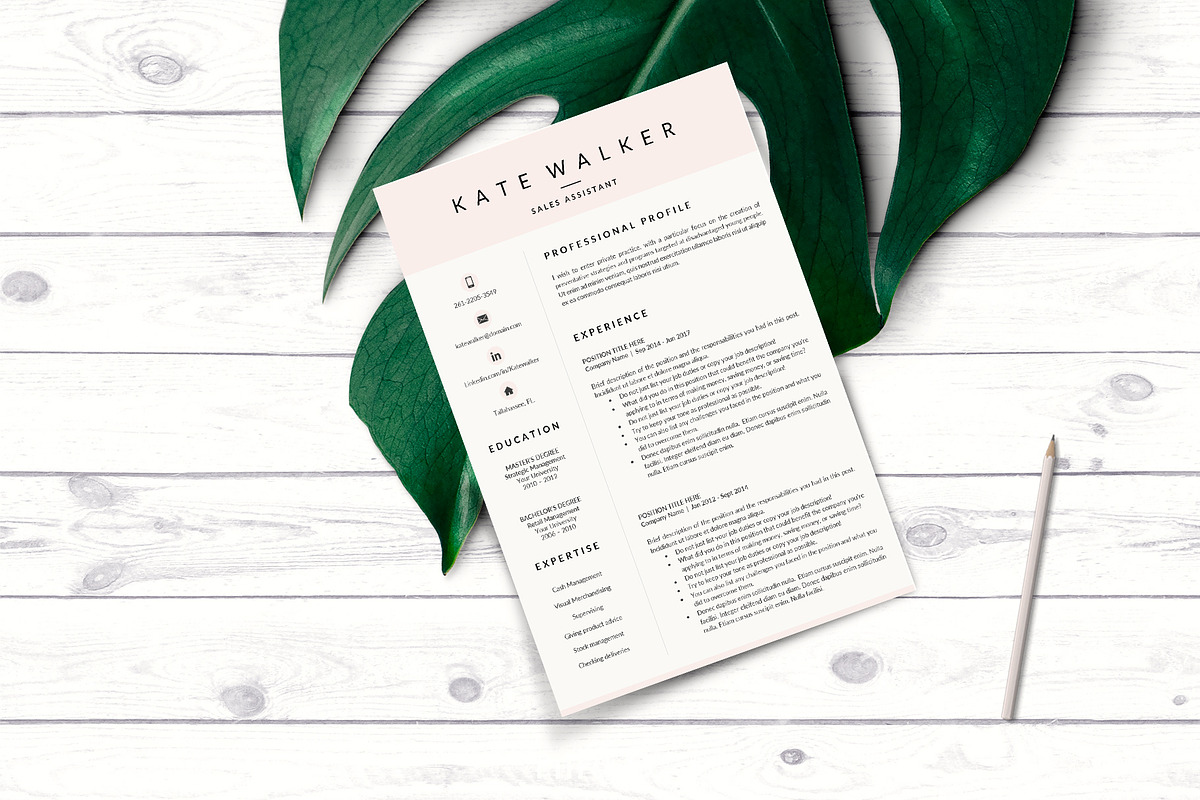 Sales Resume + Cover Letter format, a Resume Template by HIRED Design Studio (Photo 11 of 11)