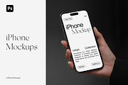 iPhone 16 Pro in Hand Mockups PSD, an iPhone Mockup by Feel This (Thumbnail 1 of 4)
