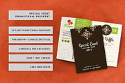 Special Event Promotional Passport, a Brochure Template by Hues of Hodges (Thumbnail 1 of 7)