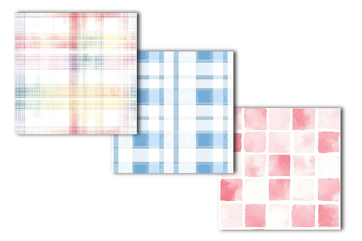 Pastel Spring Plaid Seamless Pattern, an Illustration by OK Design (Photo 4 of 4)