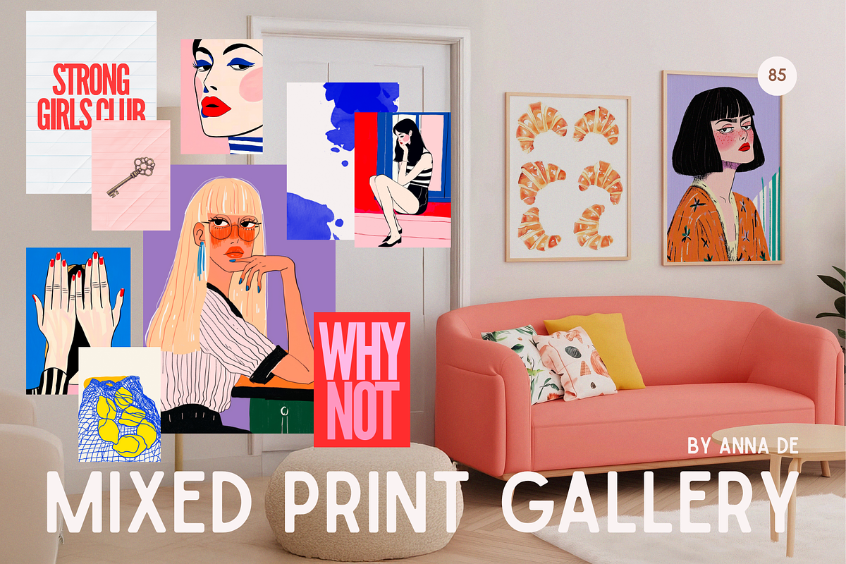 85 MIXED PRINT GALLERY, a Background Graphic by Ann Creative (Photo 1 of 10)