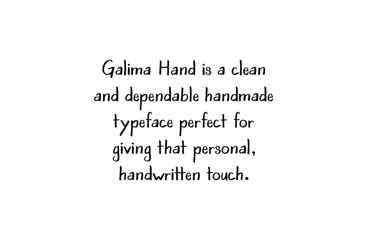 Galima Hand - handwritten font, a Handwritten Font by Font Infusions (Photo 1 of 11)