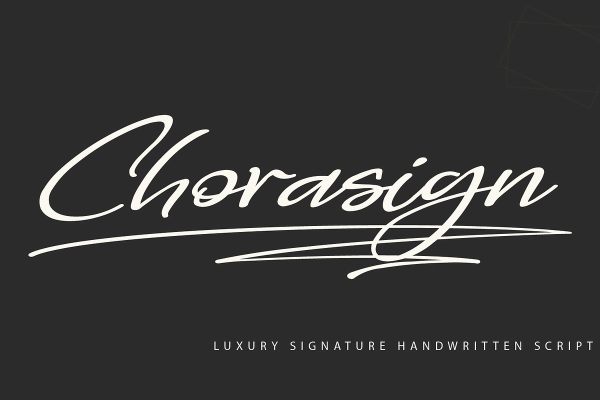 Chorasign | Handwritten Script, a Script Font by Qaratype (Photo 1 of 15)