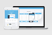 Chomok - Material Landing Page PSD, a Landing Page Template by Pentaclay (Thumbnail 3 of 7)