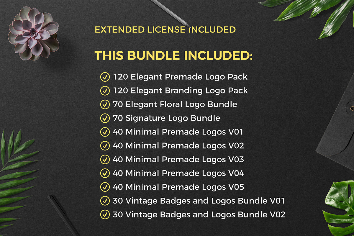 640 Premade Logos Mega Bundle, a Branding & Logo Template by XpertgraphicD (Photo 2 of 109)