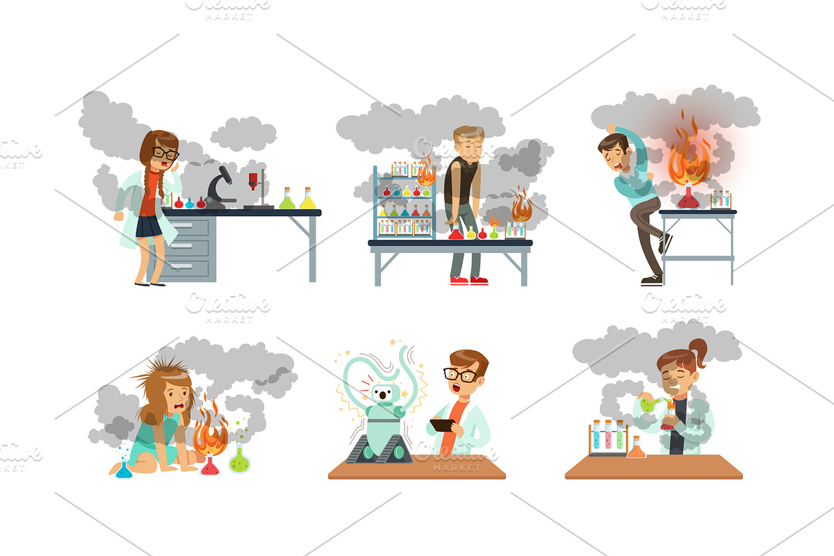 Collection of Young Scientist After, an Illustration by TopVectors
