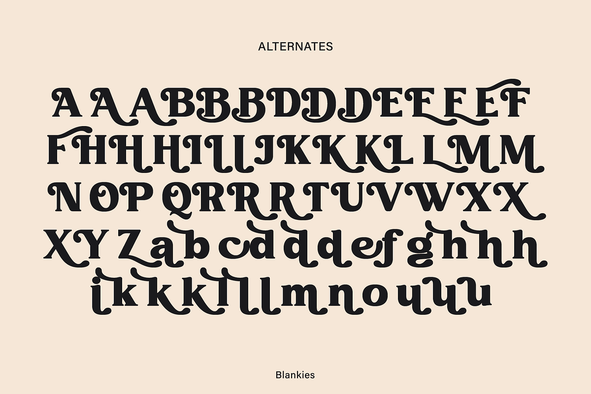 Blankies, a Serif Font by Zaloma Studio (Photo 14 of 15)