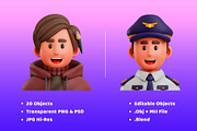 3D Avatar Job Professions, a Characters & Person 3D Model by Monstersvisual (Thumbnail 4 of 6)