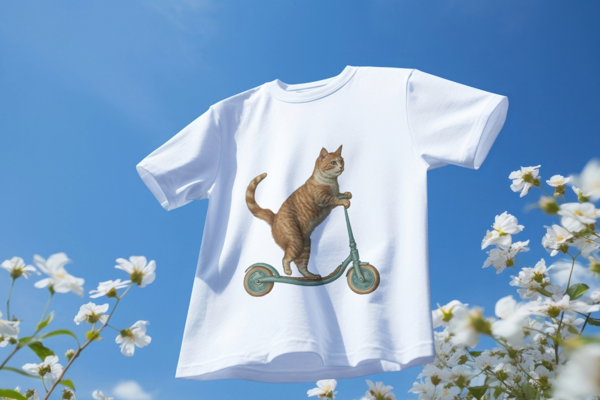 Funny Cat Riding A Scooter Clipart, an Object Illustration by Digital Xpress (Photo 4 of 5)