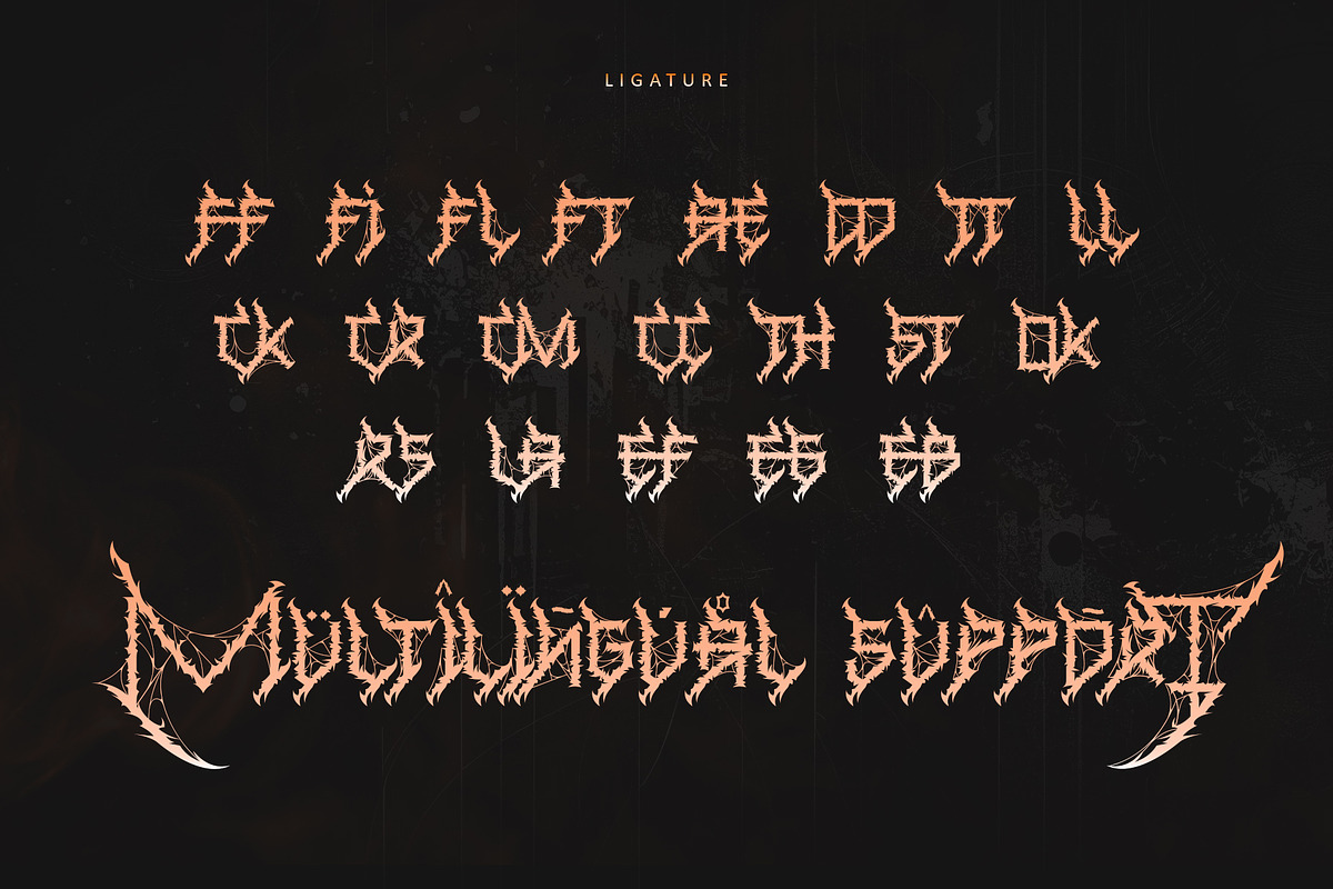 Metalico, a Blackletter Font by Letterara (Photo 11 of 12)