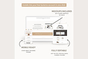 Systeme.io Fawn Minimal Funnel, a Landing Page Template by Hayley's Digital Hub (Thumbnail 4 of 10)