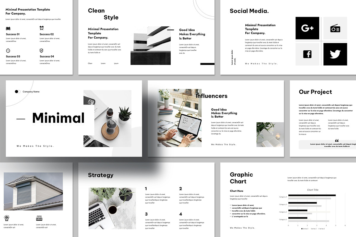 Minimal Presentation Template, a Presentation Template by Studio_Clarity (Photo 1 of 5)