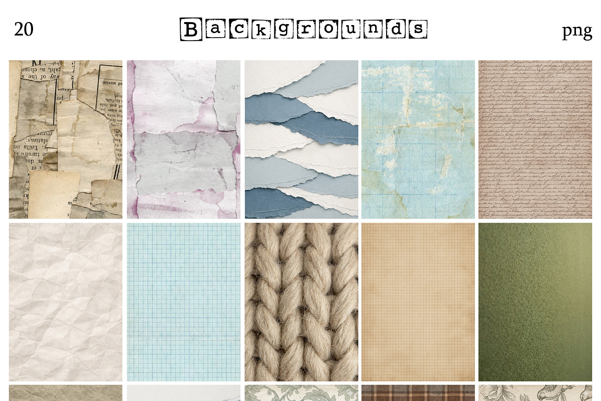 Vintage Creative Collage Kit 400+, an Object Graphic by DreamoraArt (Photo 17 of 18)
