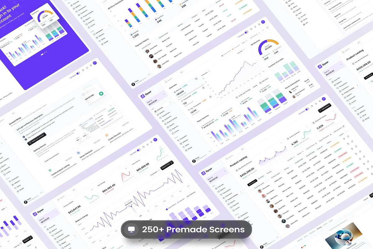 Dyser Finance Admin Dashboard UI Kit, an UI Kit Template by Creative Perspective (Photo 4 of 7)