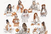 Autumn Planner Clipart Collection, a Person Illustration by GlamArtZhanna (Thumbnail 5 of 8)