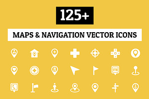 125 Maps And Navigation Vector Icon