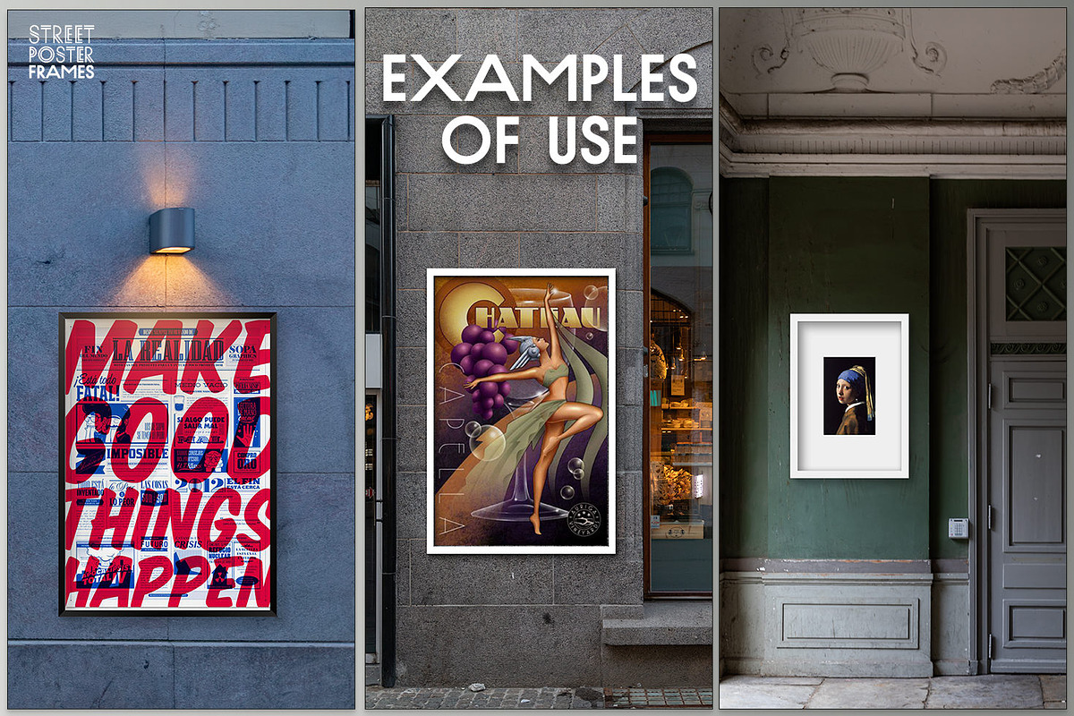 Street Poster Frames 35 mockups, an Advertising Mockup by Madebyvadim (Photo 4 of 7)