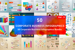 Corporate Business Infographics Vol3, a Presentation Template by naem021
