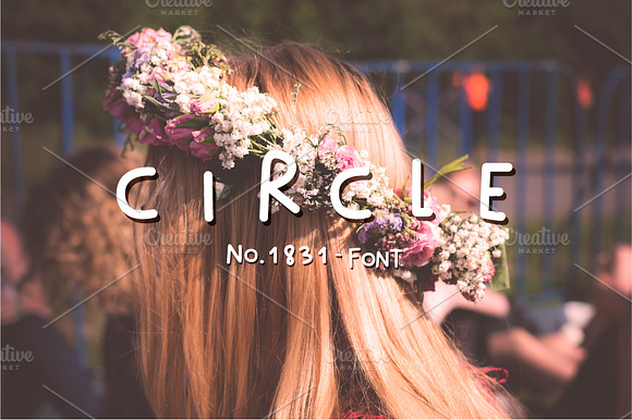 Circle No. 1831 font preview 5