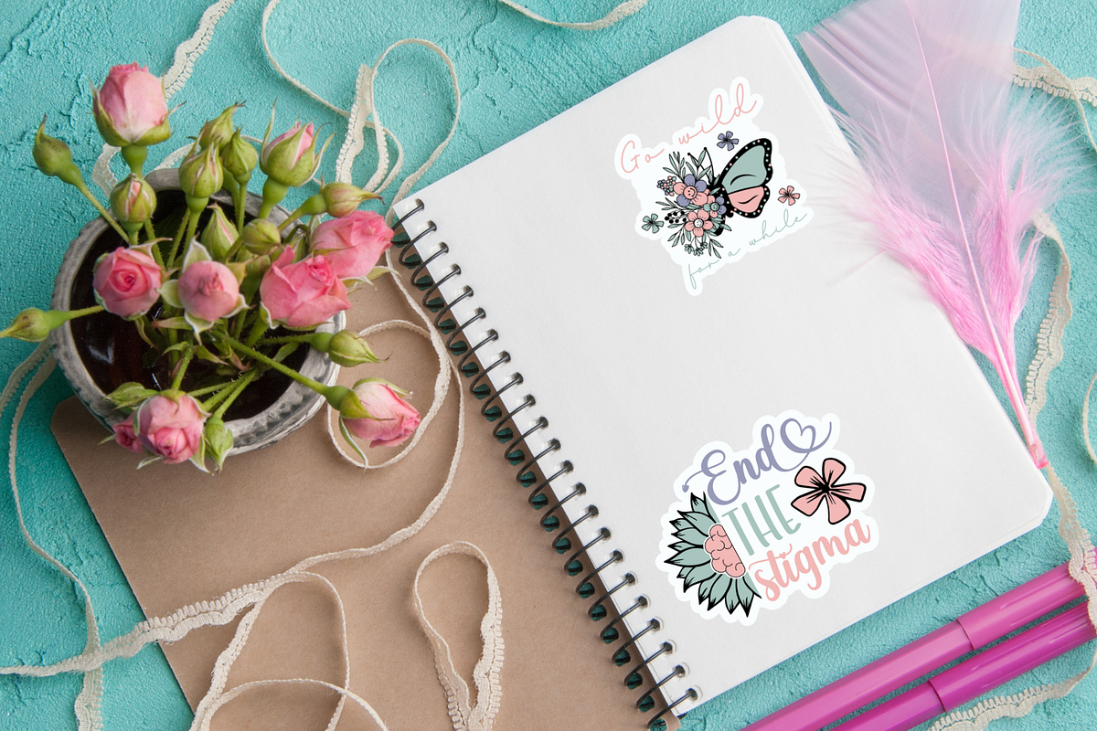Mental Health Sticker Bundle, an Object Graphic by Design's Dark (Photo 10 of 14)