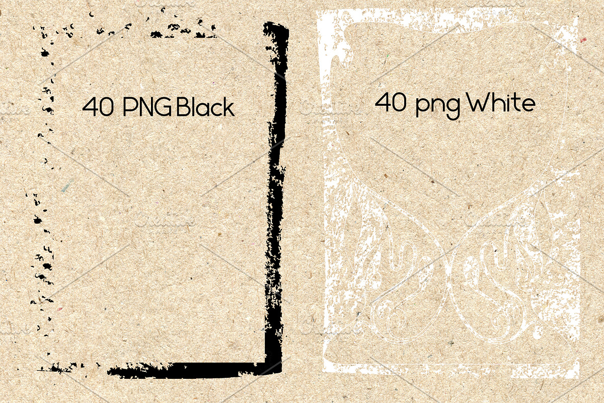 Grunge Frames Collection., an Object Graphic by TaPilipa (Photo 2 of 6)