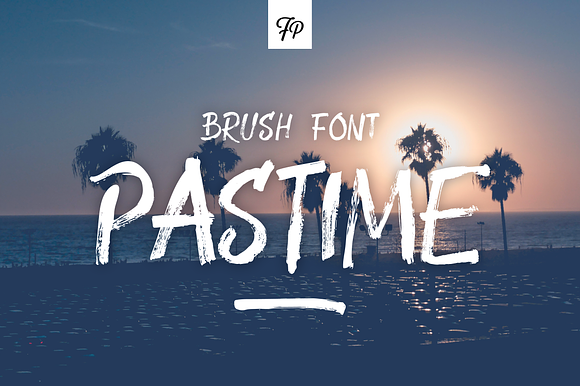 Pastime Brush Font preview 6