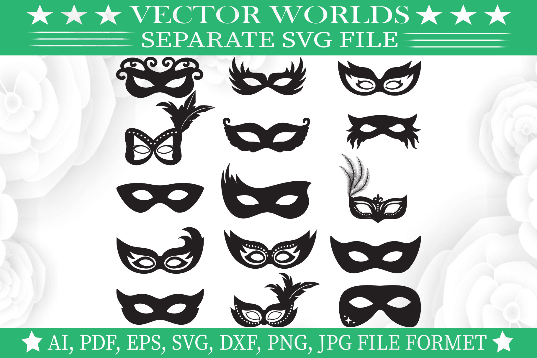 Mardi Gras Mask Svg, Mask Svg, an Object Graphic by VectorWorlds