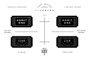 Ticketed Template, an Object Graphic by Misc. Loot Co. (Thumbnail 1 of 5)