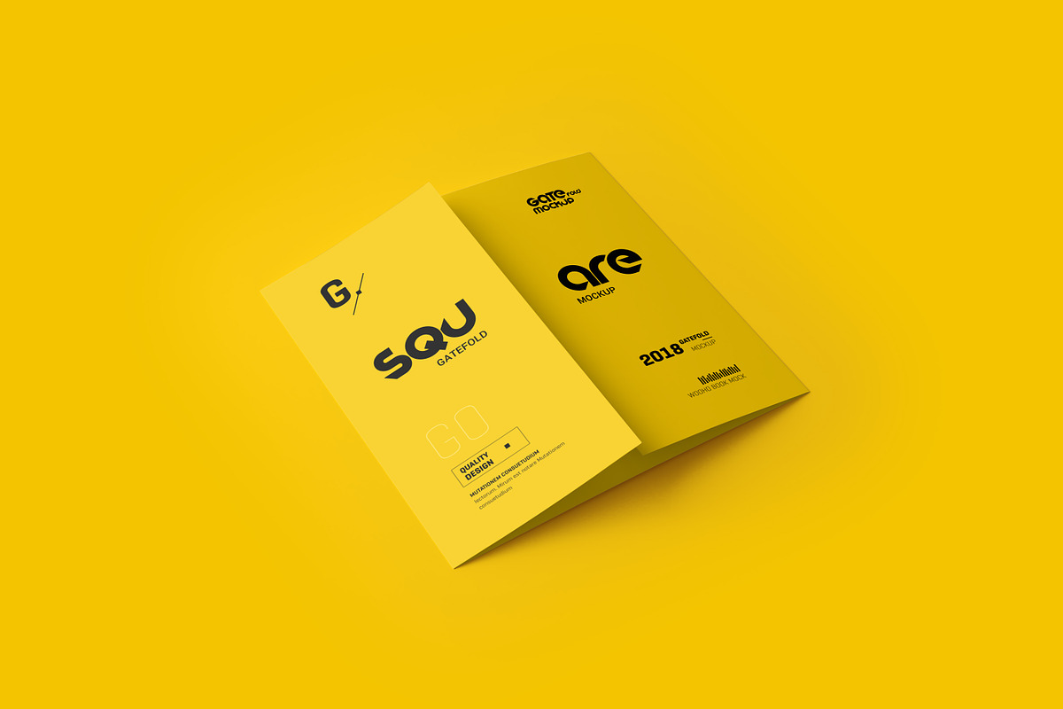 Square Gatefold Brochure Mockup, a Mockup by Toasin Studio (Photo 8 of 12)