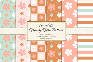 Groovy Retro Seamless Pattern