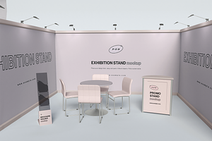 Exhibition Booth Mockup, a Merchandise Mockup by Xtrahive