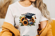 Watercolor Sunflower 4th of July Su, an Illustration by SVGArt (Thumbnail 2 of 7)