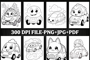 Cute Car Coloring Pages For Kids