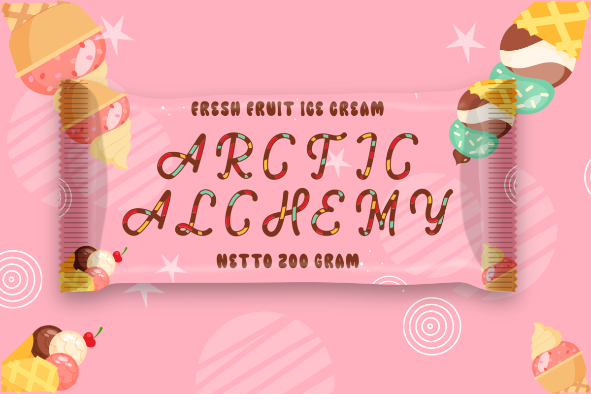 Coral Cascade - Display Font, a Font by PutraCetol Studio (Photo 4 of 11)