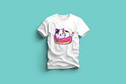 Cute Cat Sitting On Doughnut, an Animal Illustration by Artstorystudio (Thumbnail 3 of 3)