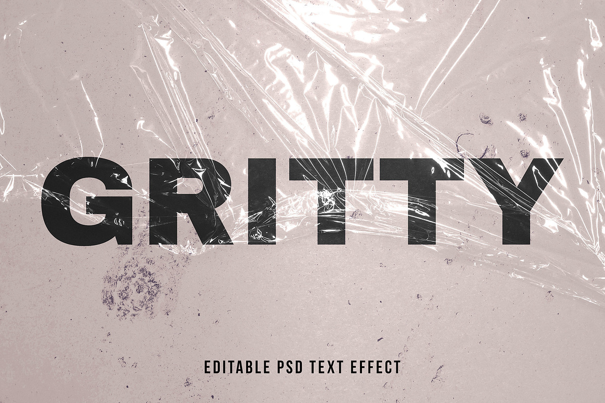 Gritty Text Effect, a Layer Style Add-On by wavebreak (Photo 2 of 2)