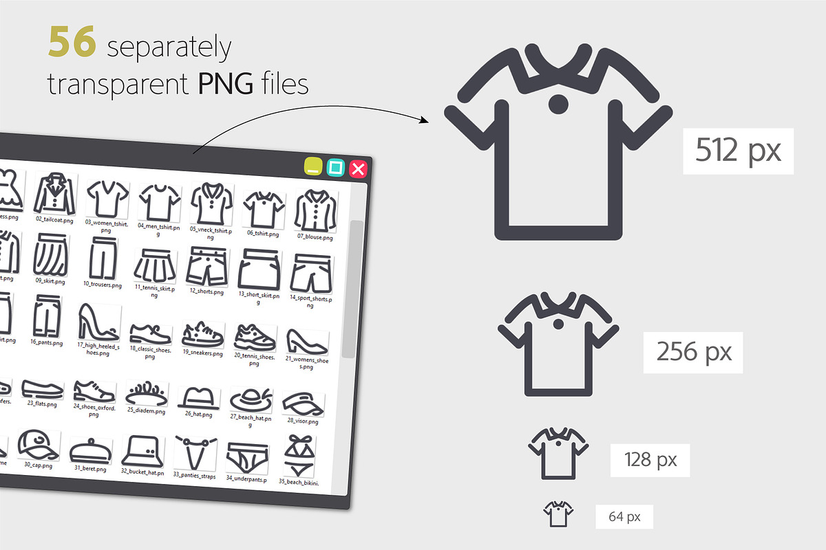 Clothes Line Icons Set, an Icon by Voysla's Shop (Photo 4 of 5)